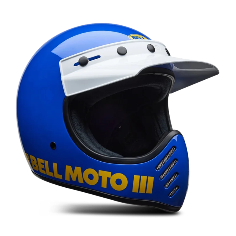 Casco Integral BELL Moto-3 Classic Azul brillante L