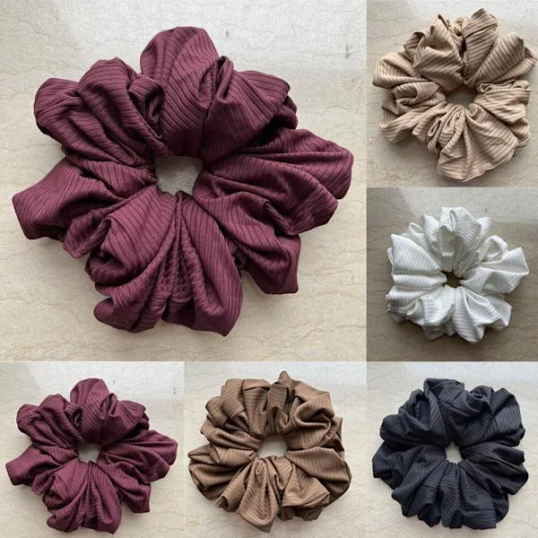 1 st Flickor Volymgivande Scrunchie Stor Hårring Klämma Hijab Hårband Sjal Khaleeji
