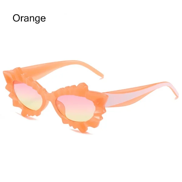 Cat Eye Solbriller Uregelmæssige solbriller ORANGE ORANGE