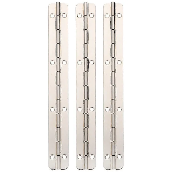Tre sammenleggbare kontinuerlige hengsler, 180-graders pianoghengsel, lange hengsler, egnet for skap og trekasser.