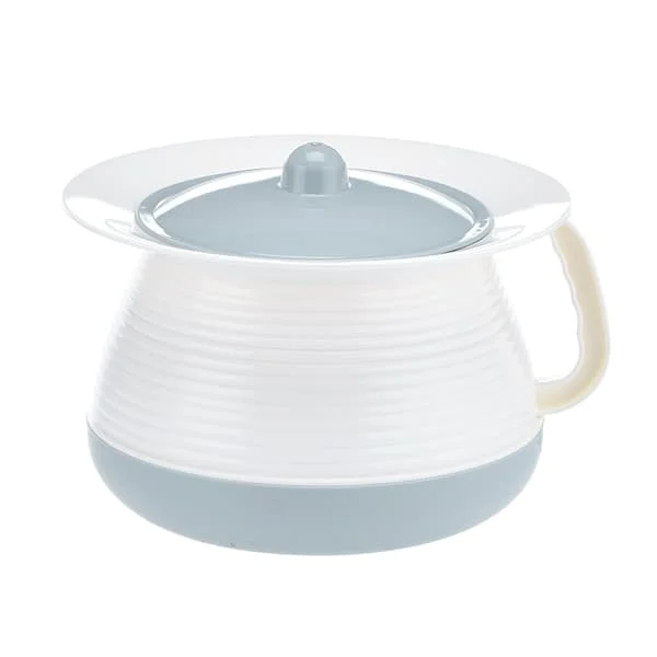 Vuxen Potta med Lock Bärbar Urinpott Kompatibel med Äldre Luktisolering 21X18X14cm 1-pack