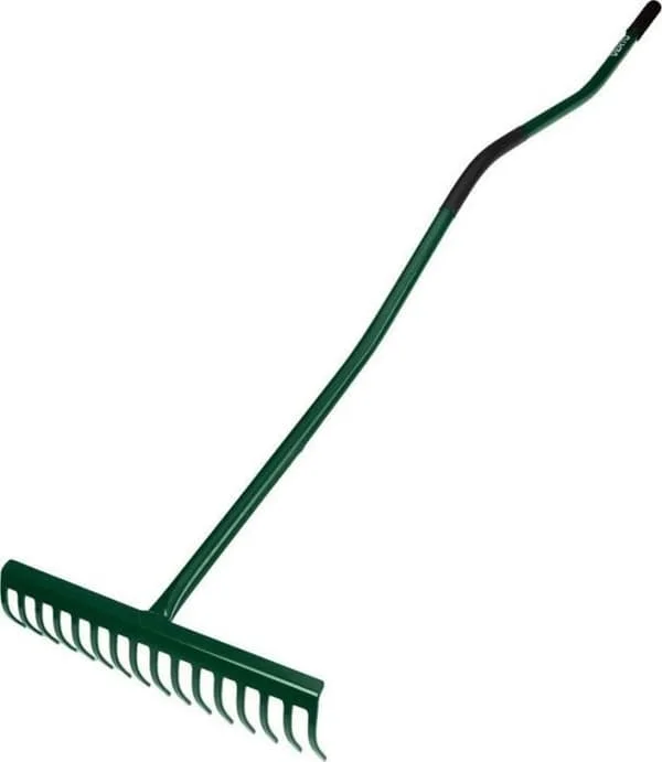 Räfsa - VERTO - Räfsa 16 tänder - Handtag i gummiöverdraget metall - Ergonomisk - 40 cm bred