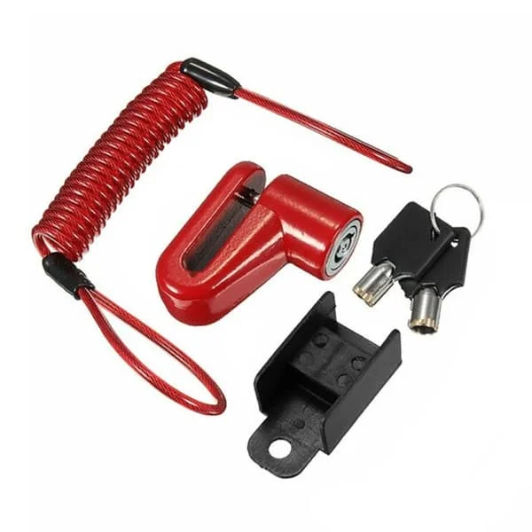1 set Stöldskyddscykel elektrisk skoter Skivbroms Hjullås för Xiaomi Mijia M365