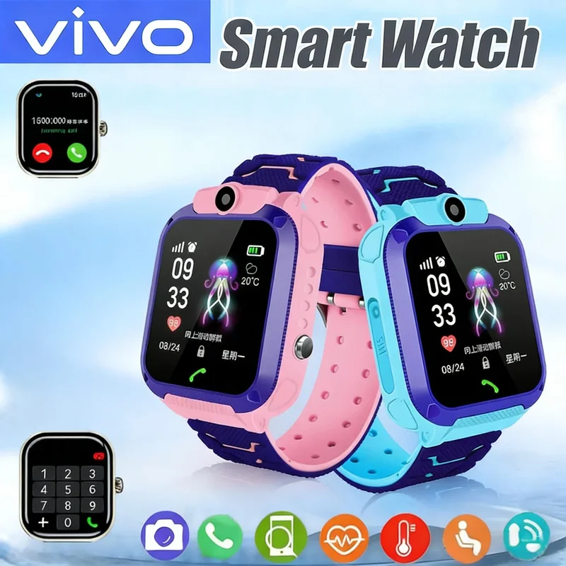 AliExpress - Montre GPS VIVO étanche, mini montre intelligente pour enfants, montre avec carte SIM 4G, appel, caméra, cadeau d'anniversaire, horloge 
