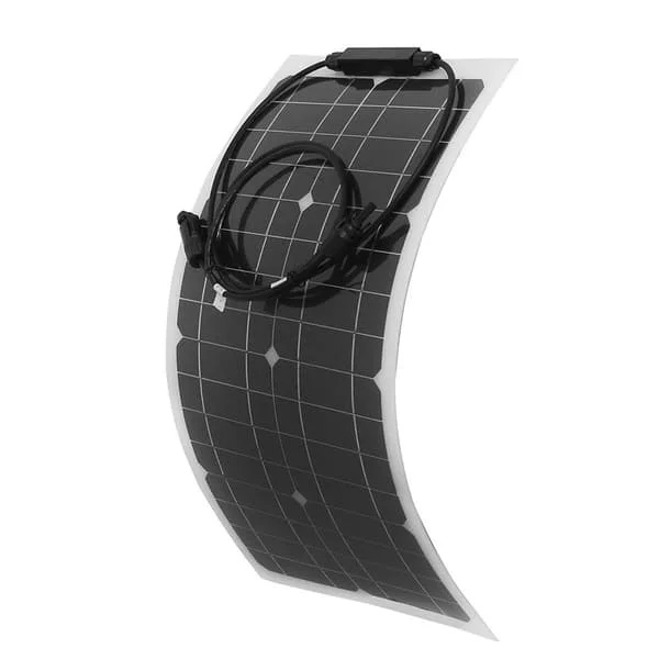 100W 100 Watt Bærbart Fleksibelt Solcellepanel for Utendørs RV Båt Strømforsyning