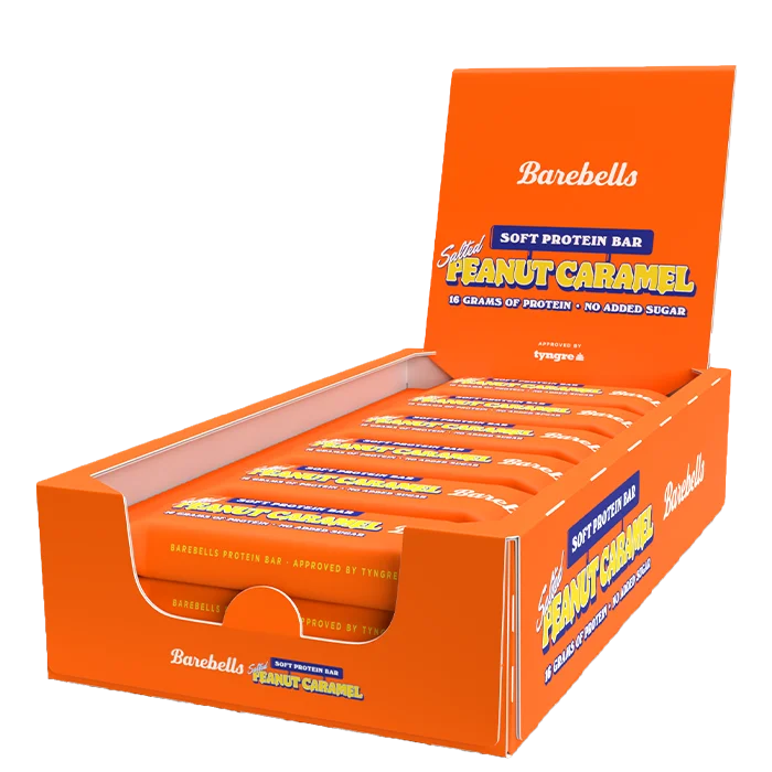 Proteinbars 12 x Barebells Soft Protein Bar 55 g, Salted Peanut Caramel - Bodyman.dk
