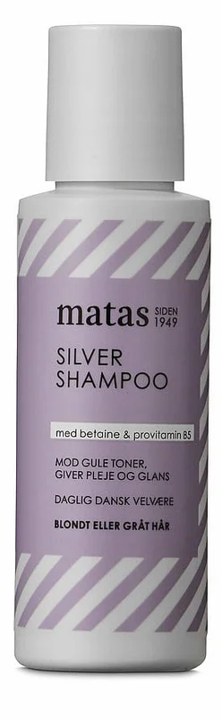 5 for 70,-, Matas Striber Silver Shampoo til Gråt og Blondt Hår 75 ml, Hår, Shampoo, Silver Shampoo