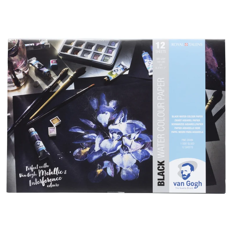 Van Gogh Watercolor Pad A4 Black