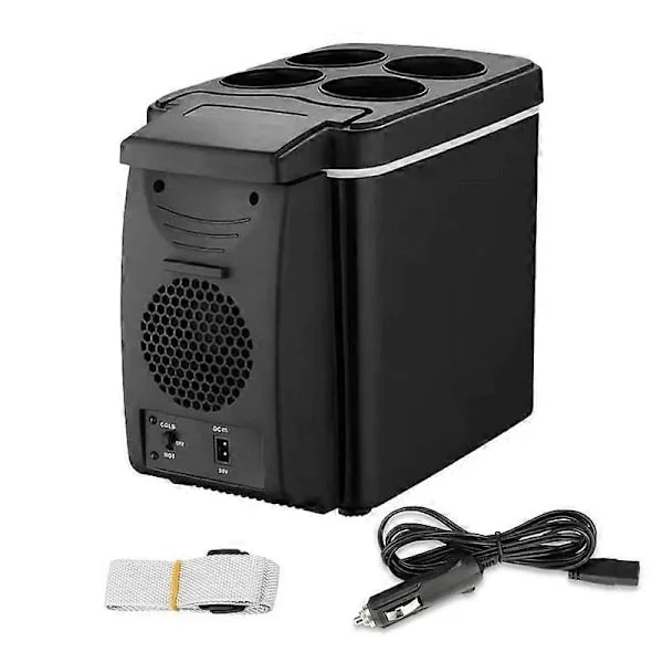 Bärbart 12V Bilkylskåp 6L Camping Kylare Och Värmare 2-i-1 Elektrisk Mini Kylbox Bil Elektroniska Enheter