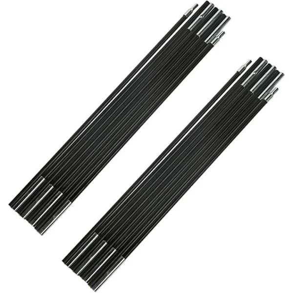 Universell trampoline glassfiberstang, brukes til å erstatte toppstang/metallring -2 lokk [total lengde 3,4 meter] 8 seksjoner