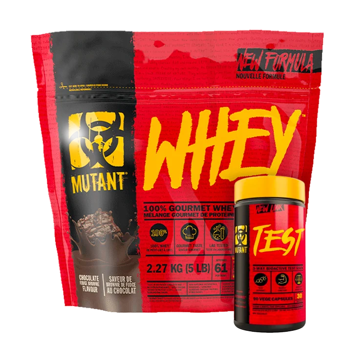Mutant Whey Protein 2,27 kg + Mutant Test 90 kapselia