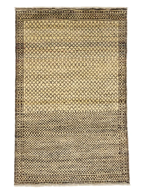 Small Berber Style Rug 91X140 Wool