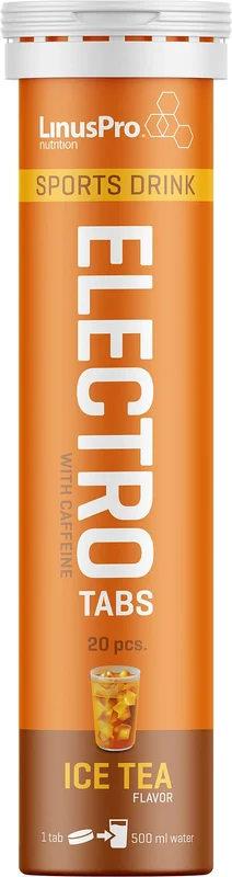 LinusPro Nutrition Elektrolyt Tabs Ice Tea 12 stk, Sport & Velvære, Protein & Energi, Elektrolytter