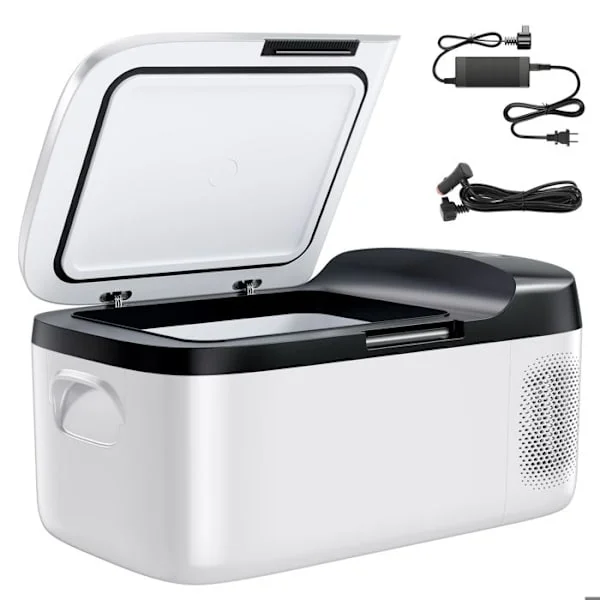 Kylbox med kompression 15 L-Duoku-Portabel kylskåp -20 °C till 20 °C-Mini kylskåp för camping-resor-strand