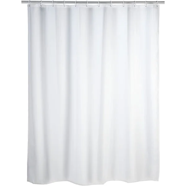 Duschdraperi 180x180 cm, Vit Duschdraperi, Tvättbar Textil, 180x180 cm