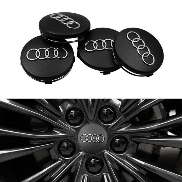 4-pack - r Audi navkapslar / fälgemblem - Bil 60 mm