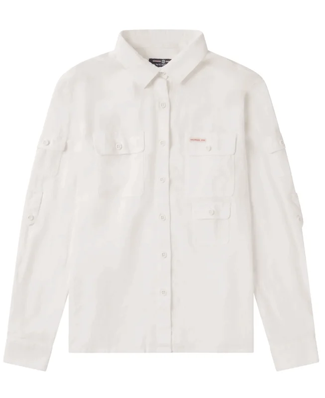 Amundsen Traveller's Linen Shirt Womens White