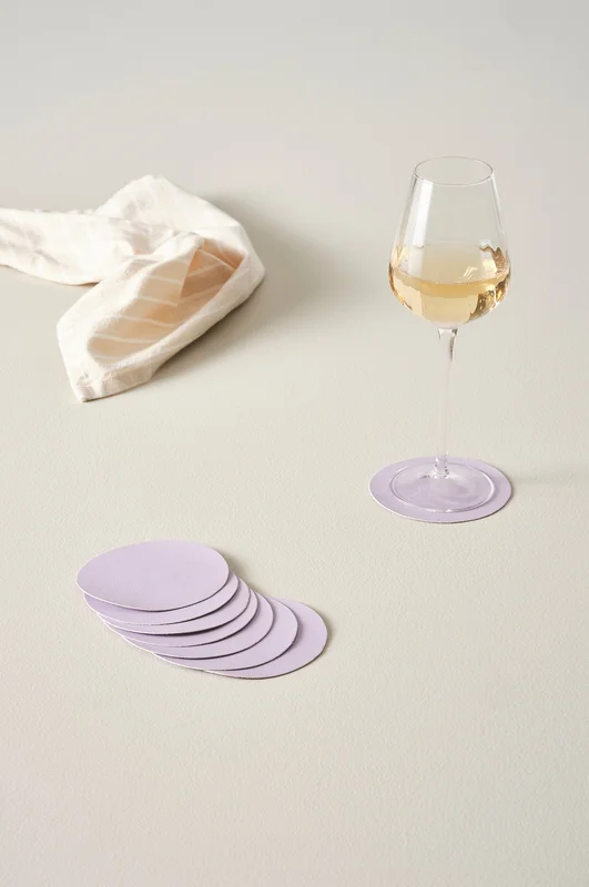 Jotex - Glasuntersetzer, 8 St. Helllila - LUNI - Kaufe Accessoires fürs Glas bei Jotex