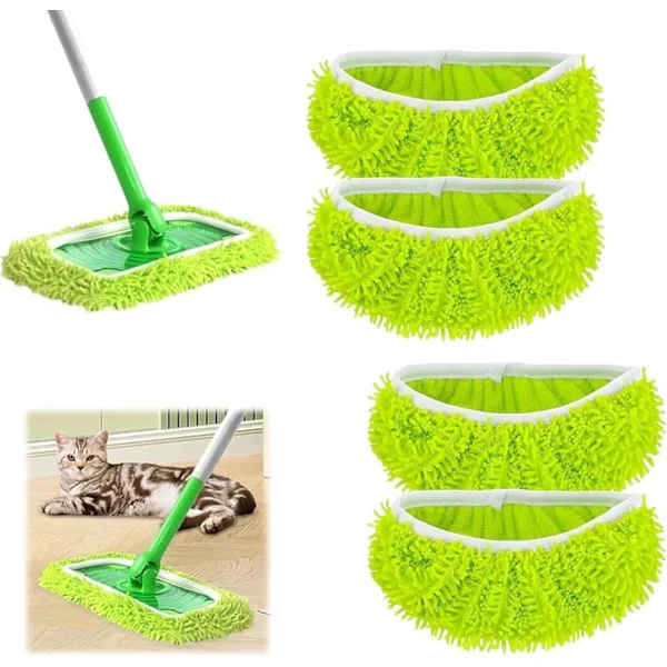 Pieces Microfiber Mop Cloths for Swiffer Sweeper Mop Refill Steam Mop, Wet Wipes Covers Reusable Washable Mop Pads for Tile Floors
