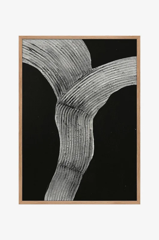 Malerifabrikken - Raw Shape 2 / 50x70 Cm / Eik ramme - Svart - Bilder & skilt - Fra Homeroom
