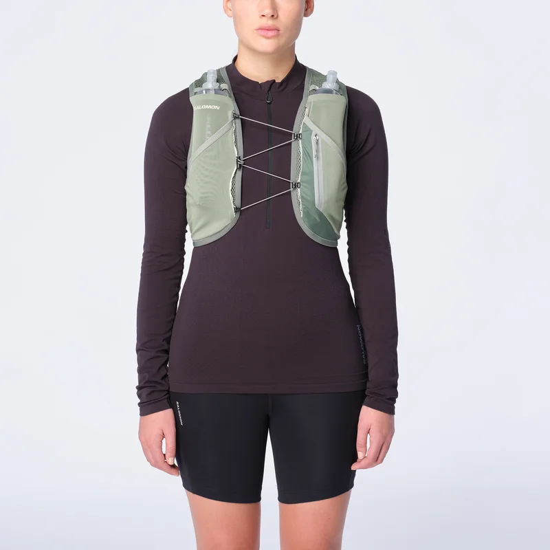 Salomon - Laufwesten Active Skin 8 Set - Laurel Wreath / Lily Pad