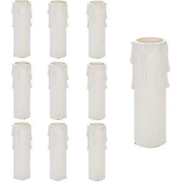 Lysekrone Lysmansjetter i Plast, 10 stk Lysekrone Tåre Lysmansjetter, Lysekrone Lysrør, Tåre Lysrør, Lysekrone Lyssett (LGL)