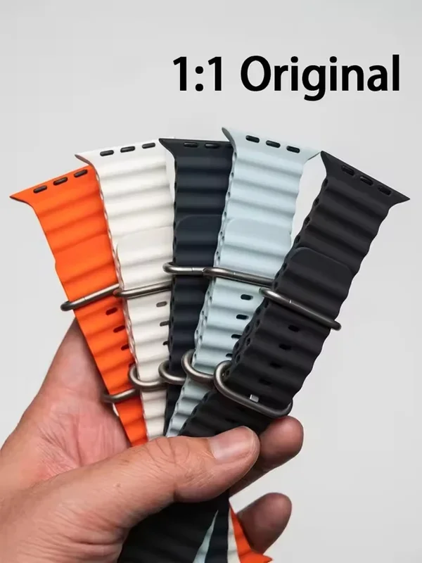 AliExpress - Bracelet officiel Ocean pour Apple Watch, bracelets Ultra 3 2 49 mm 46 mm 44 mm 40 mm 42 41 45, bracelet sport iWatch Series 11 10 9 7 8 