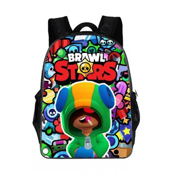 [LLC] Brawl Stars Ryggsekk Skolesekk Grunnskoleelever Unisex Reisesekk Lett Ryggsekk Laptop-ryggsekk Uformell Ryggsekk For Barn