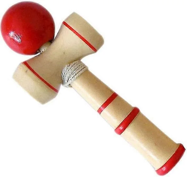 Kendama Trælegetøj Klassisk Japansk Kop og Bold Legetøj Fang Kop Færdighedsspil Kendama Kop og Røde og Blå Bold Legetøj Børns Trælegetøj 2 stk