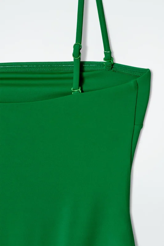 COS Jednoczęściowy Strój Kąpielowy Typu Bandeau in Zielony