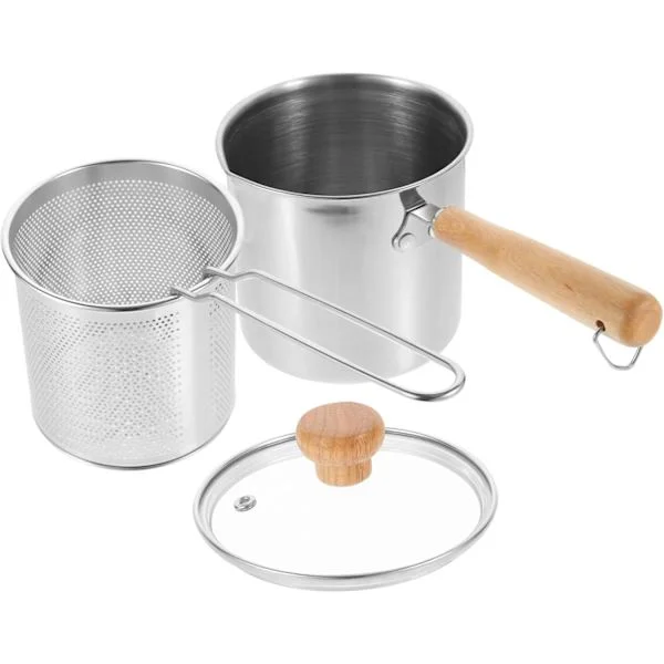 Lid for Tempura Chip Fryer Frying Pan Mini Fryer Kit Fryer Basket Metal Fryer Basket