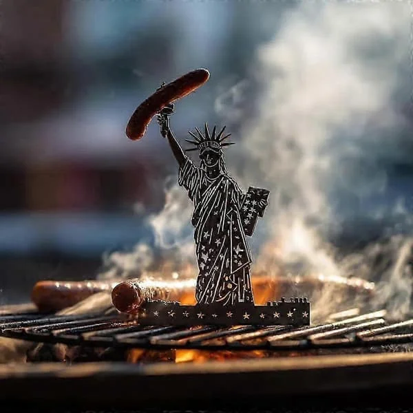 Sjov Monster Grill Hotdog Rister, Grillgave i rustfrit stål, Sjov Pølsegrill Kødgrill Tilbehør, Udendørs Grill Madlavnings Campingværktøj