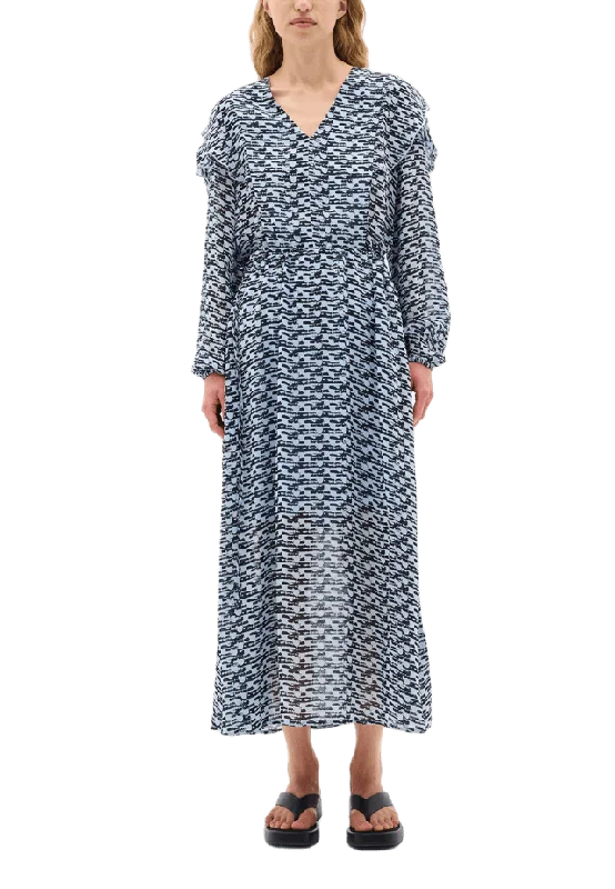 Inwear CessieIW V-neck Dress; Dress Klänningar Dam Blå 34
