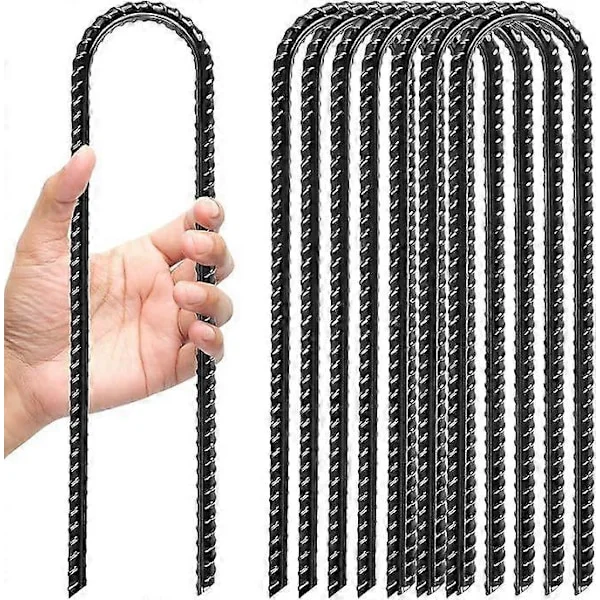 8-pack markankare, studsmatta, markankare (rostfria), markankare, tältpinnar, 30 cm långa, 5 cm breda, tältpinnar, stormsäkra, markankare