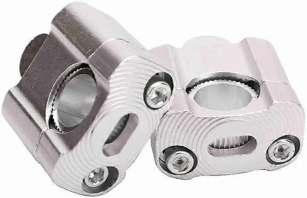 Motorcycle Handlebar Risers Universal Motorcycle Handlebar Risers Fit For 7/8" 22mm / 11/8" 28mm Aluminum Alloy Durable Bar Clamps - Silver