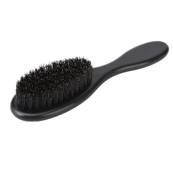 Skäggborste med täta borst, känslig och smidig ergonomisk handtag, skäggrengöring, rakborste för salong
