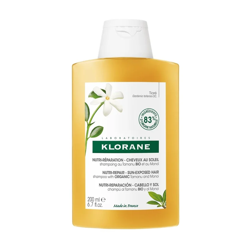 Klorane Tamanu e Monoi Shampoo Nutritivo Al Tamanu BIO e Monoï 200ml - Shampoo Riparatore