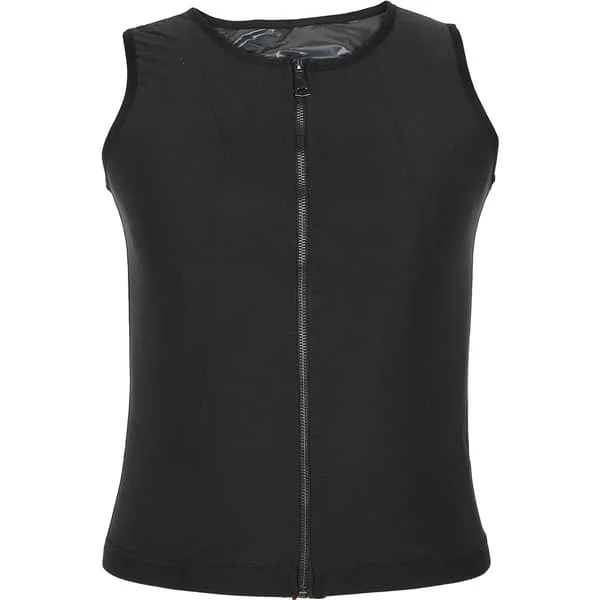 Herre Sved Vest Midjetræner Træning Sauna Skjorte Body Shaper Vest L XL