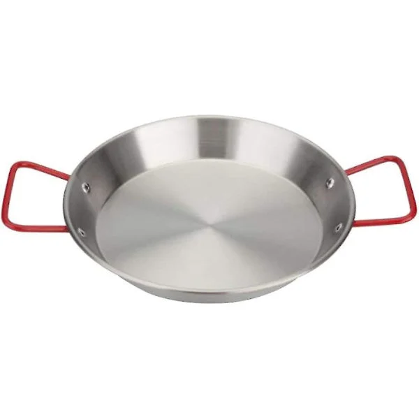 Rostfritt Stål Paellapanna Non-stick Stekpanna Paella Stekpanna Hemlagad Matlagning Paella 28cm_tfrf