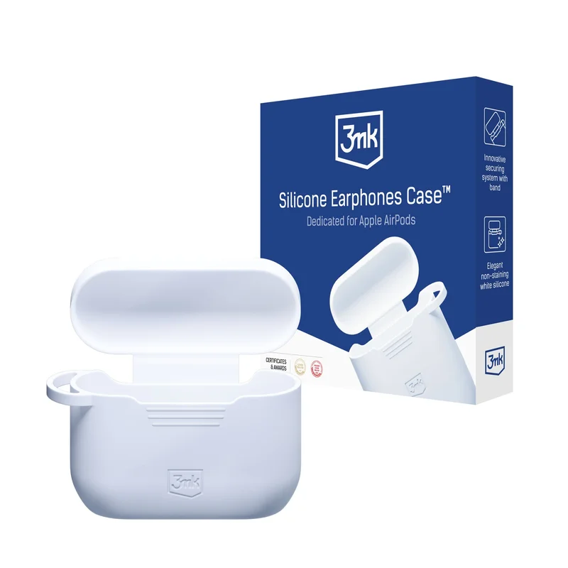 3mk Silikoni AirPods-kotelo AirPods Pro 3:lle - Valkoinen