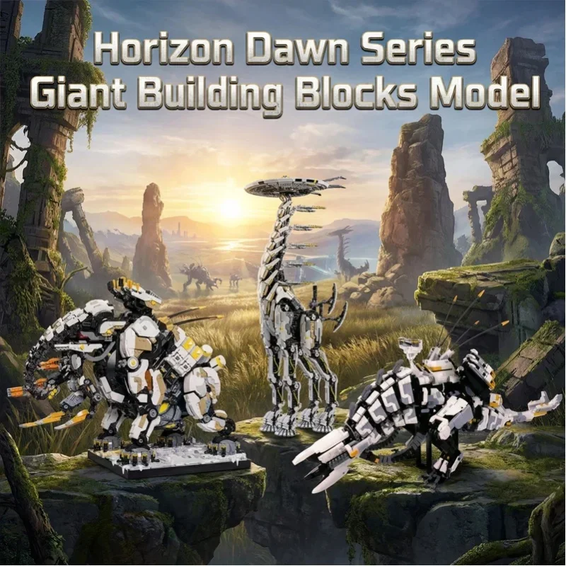 AliExpress - Horizon Zero Dawned Monster Series Building Blocks Game Expert Version Animal Assembly Model Bricks Collection Home Ornament Creative 