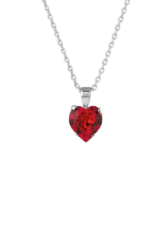 Caroline Svedbom Heart Necklace Halsband Dam Silver ONESIZE