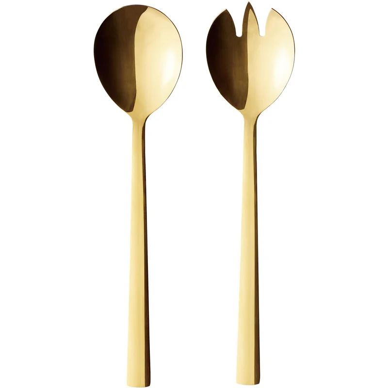 Aida salladsbestick guld 2 delar | Dukning & Servering > Bestick > Serveringsbestick > Salladsbestick | Bagaren och Kocken