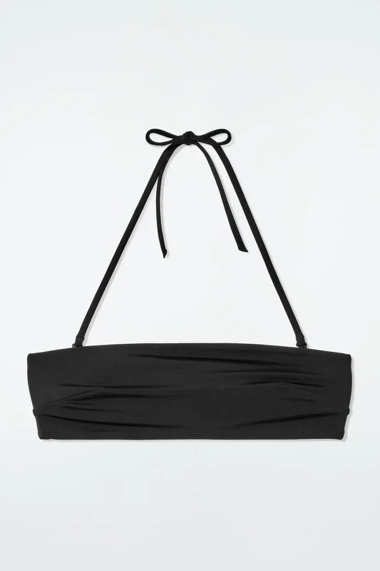 COS Women's Bandeau Bikini Top in Black