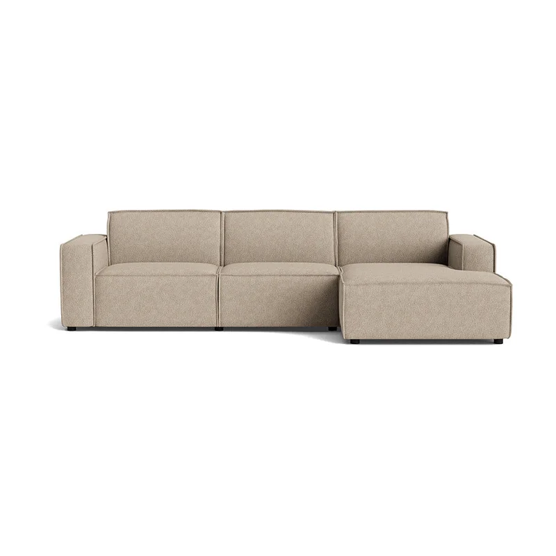 Lyon chaiselong sofa, højrevendt - Aragon Grå/Beige - 304x160x80 - Sofa, chaiselong - Stor, komfortabel sofa perfekt til afslapning og hygge