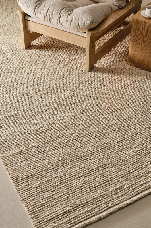 Jotex - Ullteppe 200x300 Cm Ull/Ull Beige TORRONE - Kjøp Ulltepper hos Jotex
