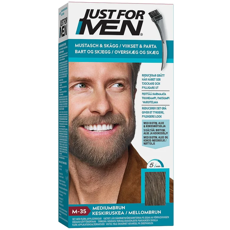 Just For Men Skægfarve Medium Brown, Mænd, Hår, Hårfarve