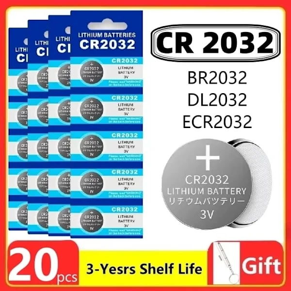 20-60 STK CR2032 CR 2032 Knap Batteri 3V Lithium Batteri Til Ur Legetøj Lommeregner Bil Fjernbetjening Knap Møntcelle