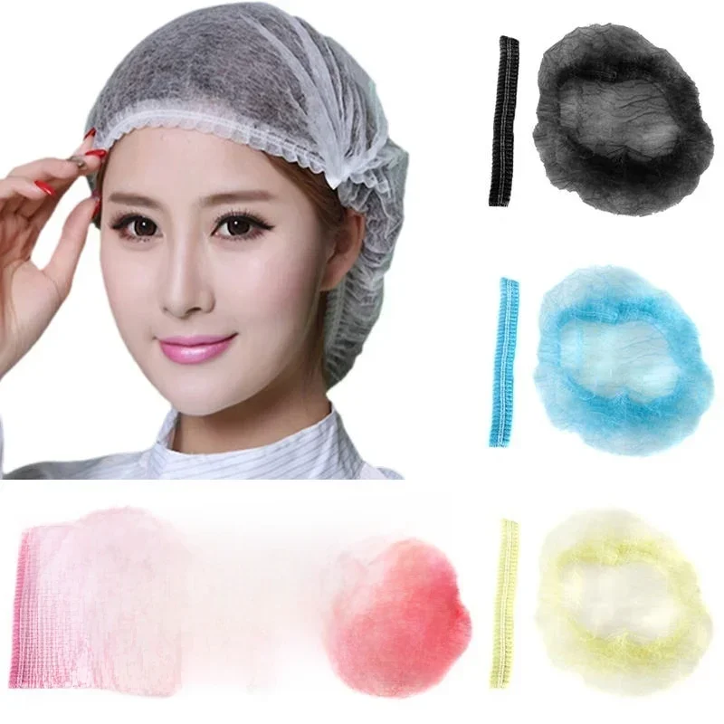 AliExpress - 100 stuks wegwerp microblading niet-geweven stof make-up haarnet cap steriele hoed chef-kok catering stofstrip badkamerbenodigdheden