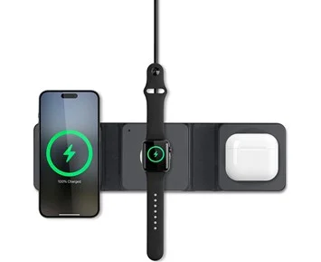 Andersson WSC- Q2000 - Qi Magnetic Wireless Charge - Vikbar 3-i-1 trådlös laddare för dina Apple-enheter